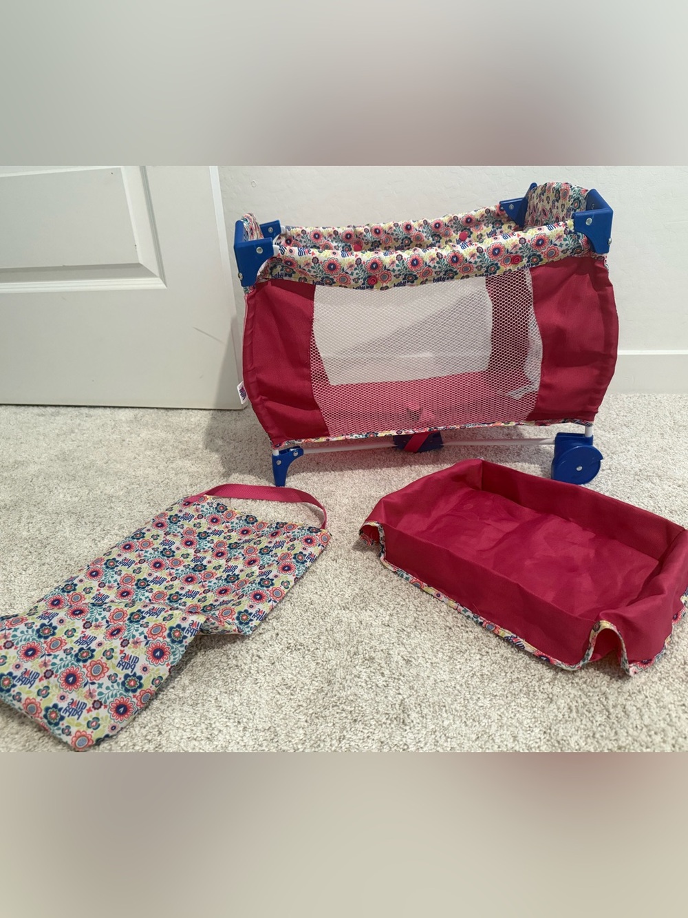 Baby Alive Kids Play Doll Crib and Accessories